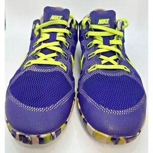 Nike Free Cross Bionic Sneakers Womens 8.5 Purple Camo Running Training Shoes